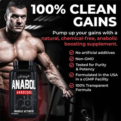 Anabol Hardcore Muscle Growth Recovery Strength Supplement