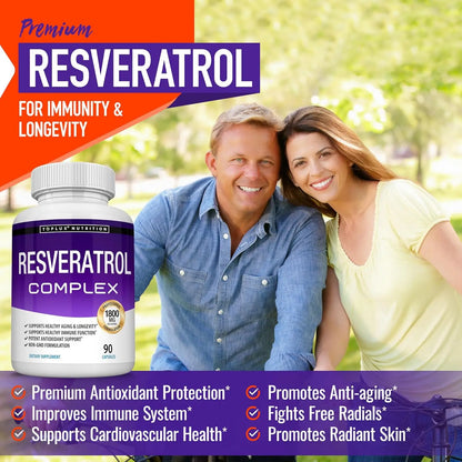 Complex Trans Resveratrol Antioxidant Capsules