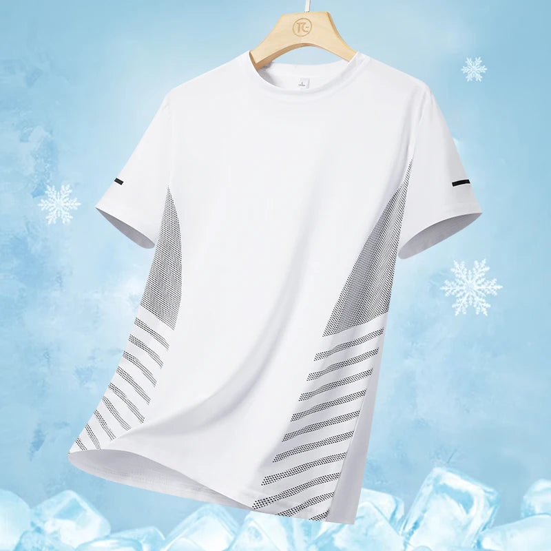 Men's Quick Dry Reflective Running Sports T-Shirt