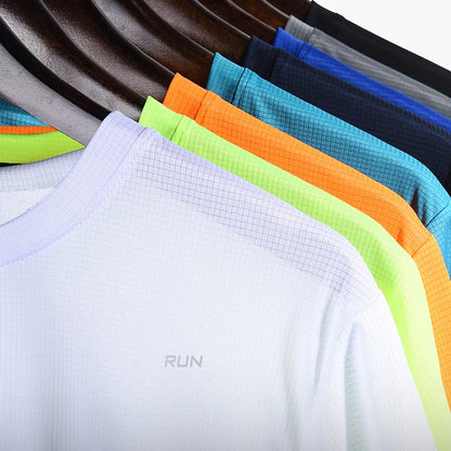 Men's Quick Dry Short Sleeve Running Fitness Shirt