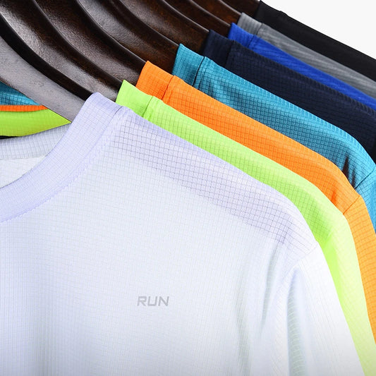 Men's Quick Dry Short Sleeve Running Fitness Shirt