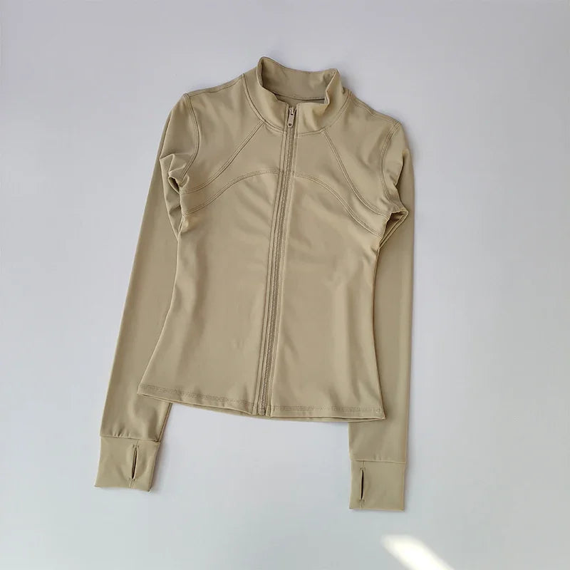 Women's Quick Dry Slim Fit Running Fitness Jacket