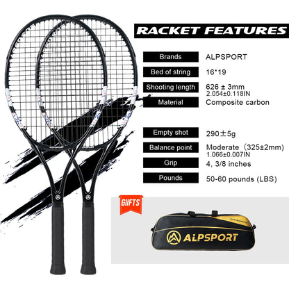 T800 18K Carbon Fiber Tennis Racket