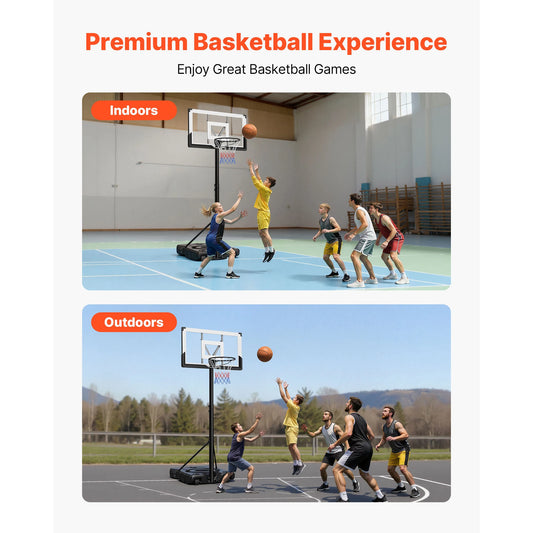 Portable Basketball Hoop Adjustable 10 Foot Stand