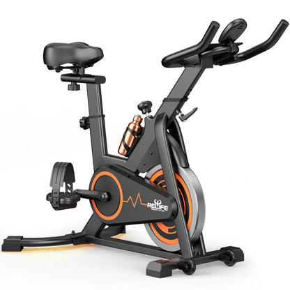 Stationary Indoor Cycling Bike Silent Belt Drive