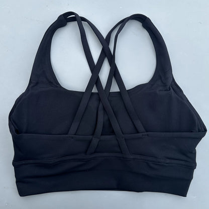 Women's Cross Back High Support Push Up Sports Bra
