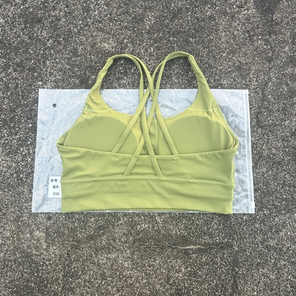 Women's Cross Back High Support Push Up Sports Bra