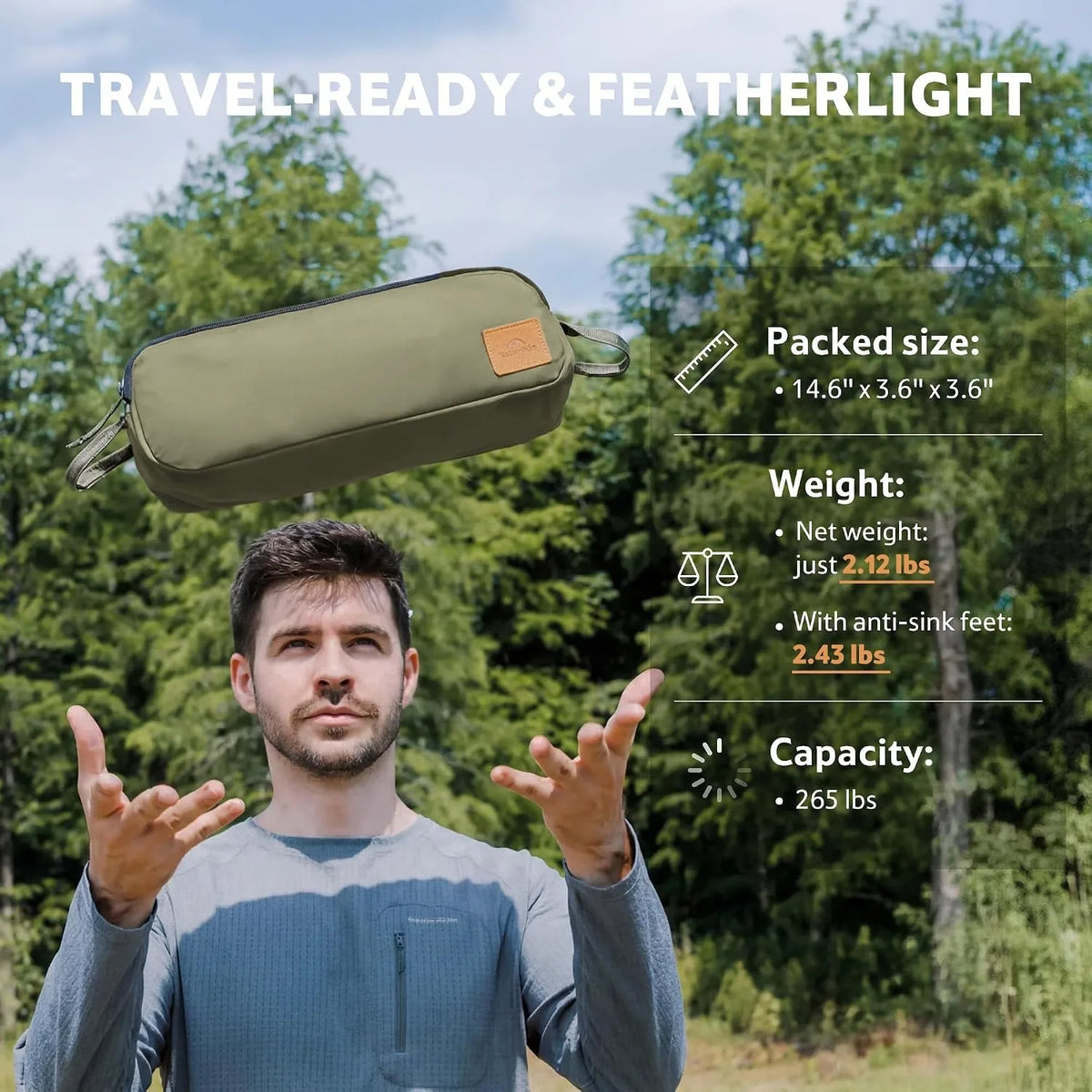 Ultralight Foldable Moon Camping Chair