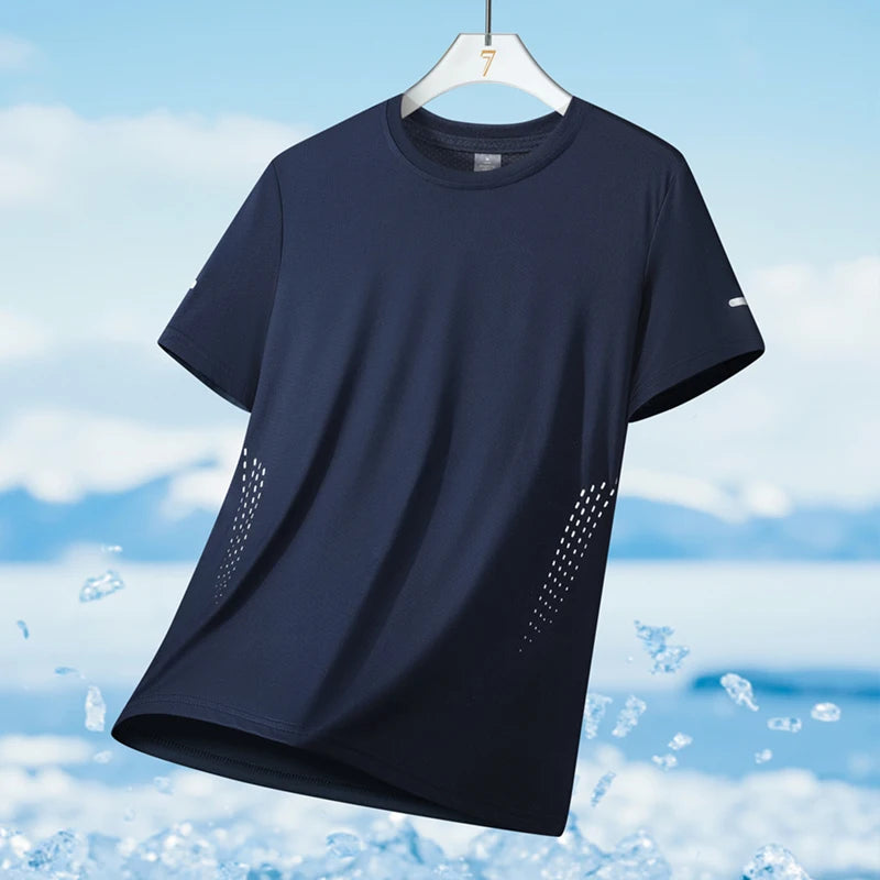 Men's Quick Dry Reflective Running Sports T-Shirt