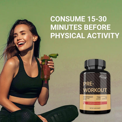 Pre-Workout Muscle Building Endurance Support Supplement