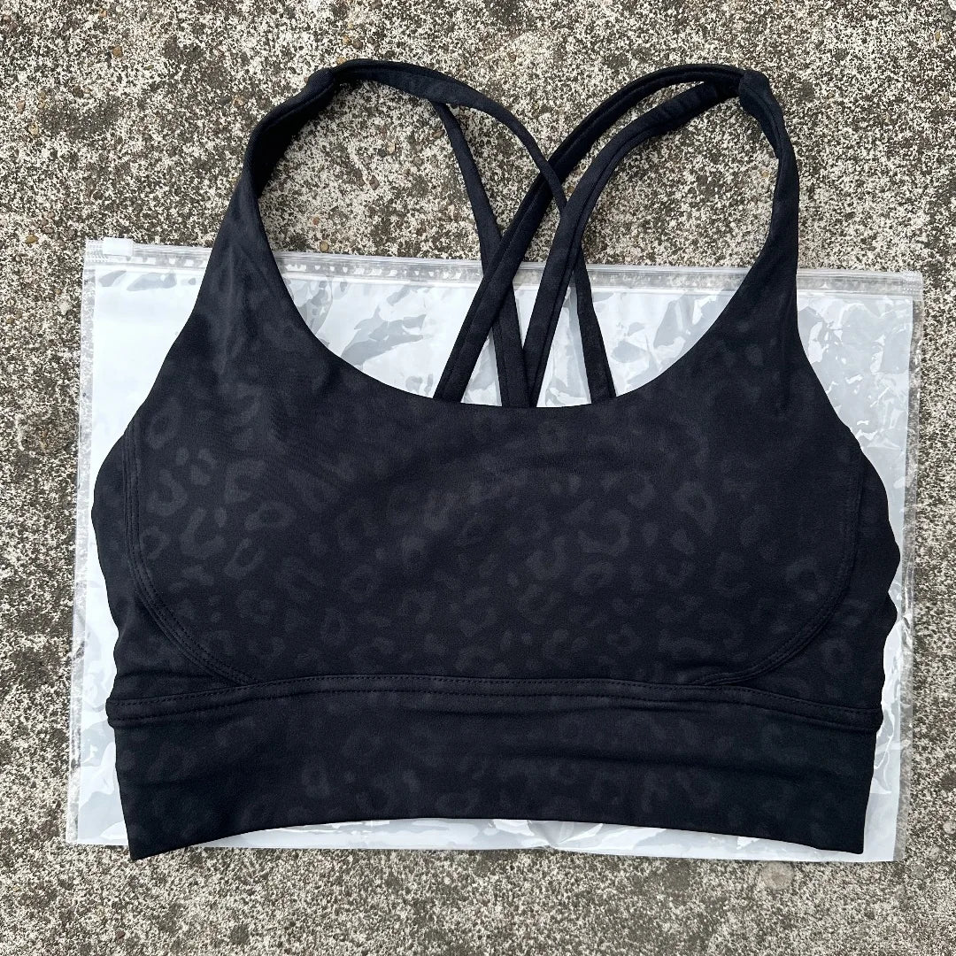 Women's Cross Back High Support Push Up Sports Bra