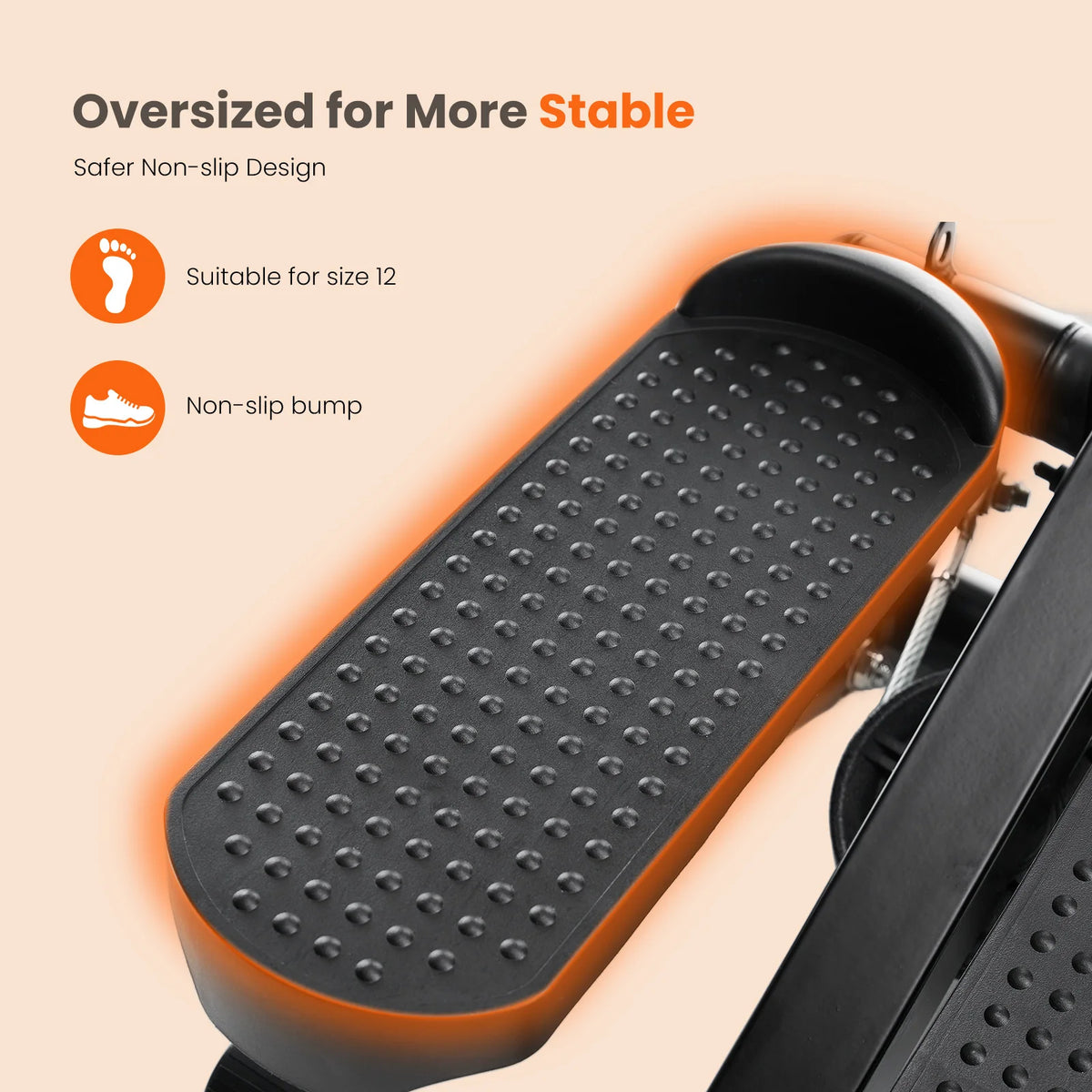Mini Stepper Resistance Bands Hydraulic Cardio Machine