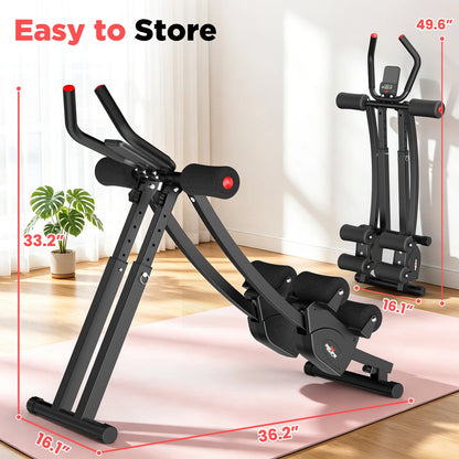 Relife Dual Track Foldable Adjustable Ab Core Trainer