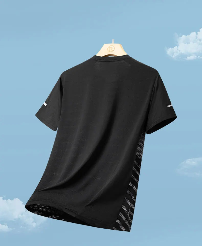 Men's Quick Dry Reflective Running Sports T-Shirt