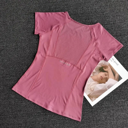 Women's Quick Dry Running Yoga Fitness Sports T-Shirt