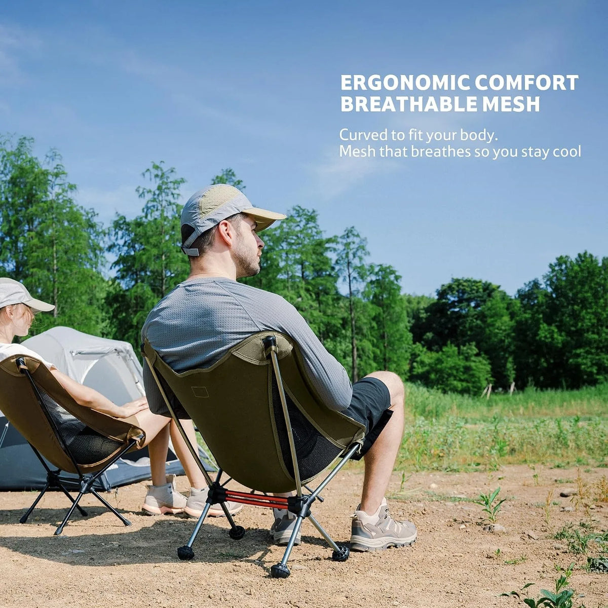 Ultralight Foldable Moon Camping Chair