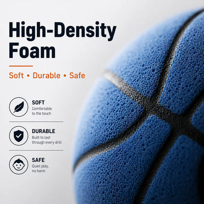 Silent Indoor Basketball Hoop Set Foam Training Ball