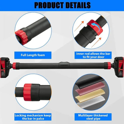 Doorway Pull Up Bar Safety Lock Multi Exercise Trainer