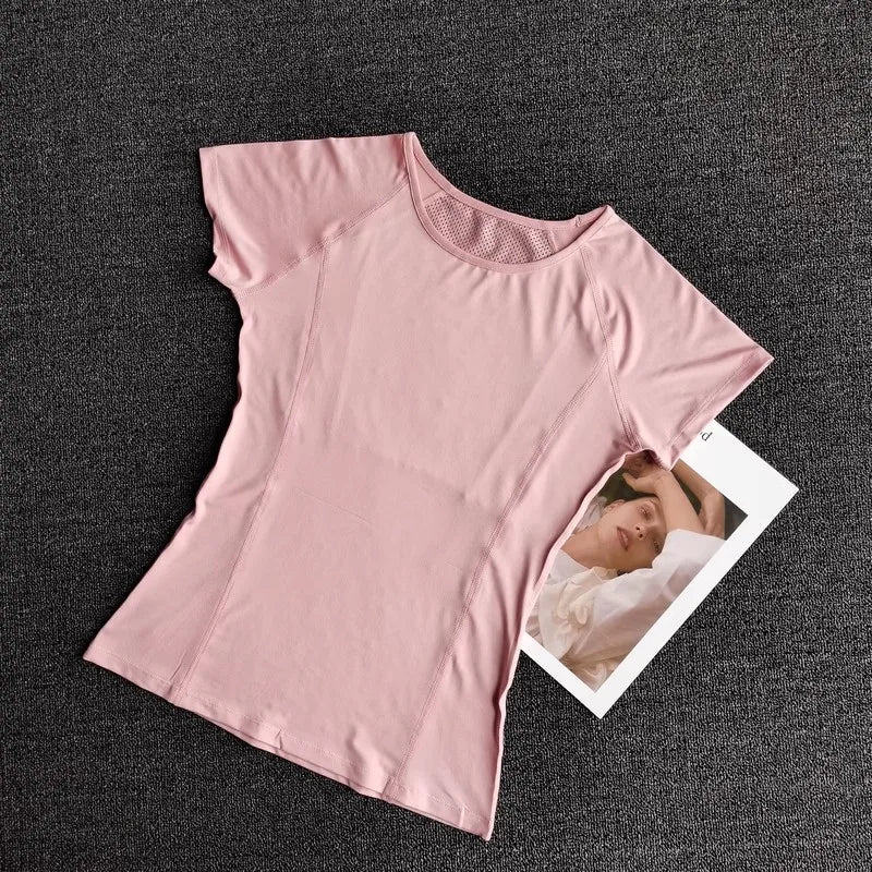 Women's Quick Dry Running Yoga Fitness Sports T-Shirt