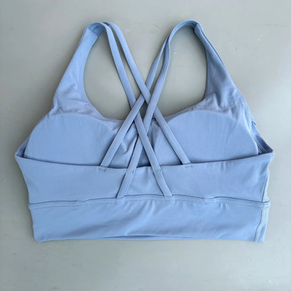 Women's Cross Back High Support Push Up Sports Bra
