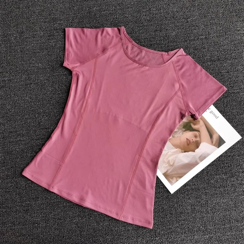 Women's Quick Dry Running Yoga Fitness Sports T-Shirt