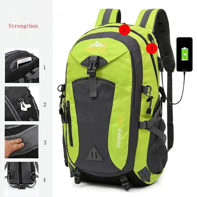 Anti Theft Waterproof Mountaineering Hiking Travel Backpack