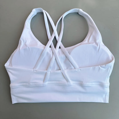 Women's Cross Back High Support Push Up Sports Bra