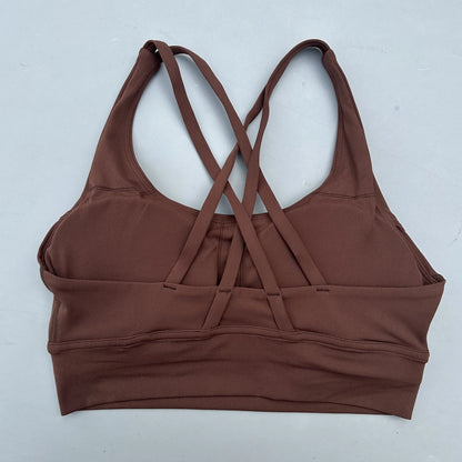 Women's Cross Back High Support Push Up Sports Bra