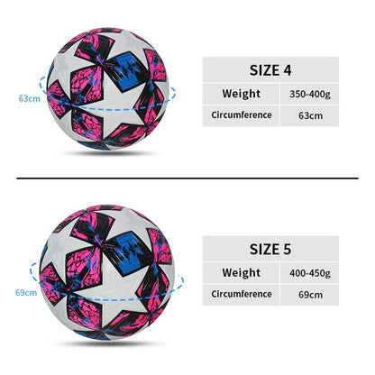 Professional Seamless PU Soccer Ball Size 4 5