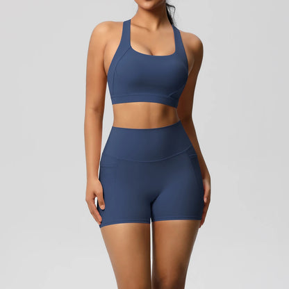 Women's 2-Piece Pocketed Yoga Gym Sportswear Set