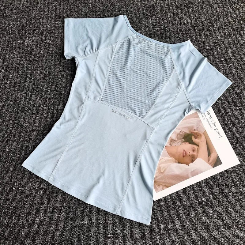 Women's Quick Dry Running Yoga Fitness Sports T-Shirt