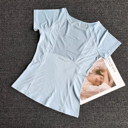 Women's Quick Dry Running Yoga Fitness Sports T-Shirt