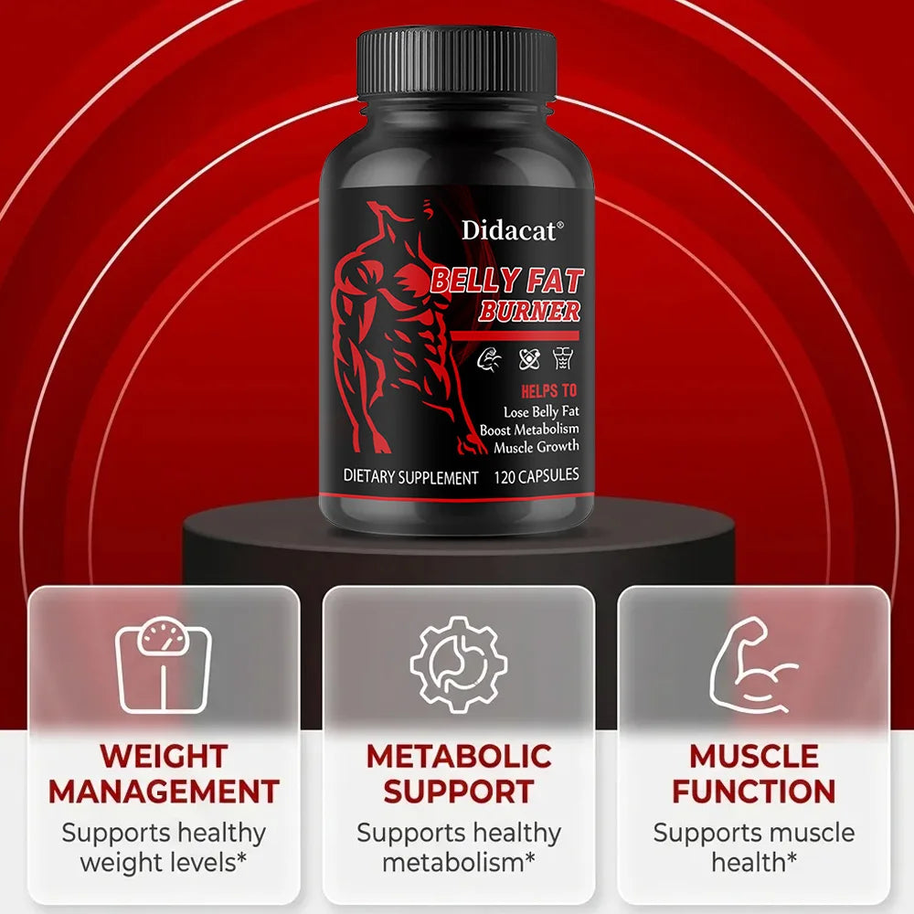 Stimulant-Free Men's Belly Fat Burner Capsules