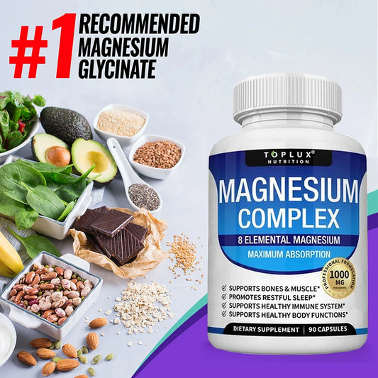 Magnesium Complex Glycinate Citrate Malate Supplement