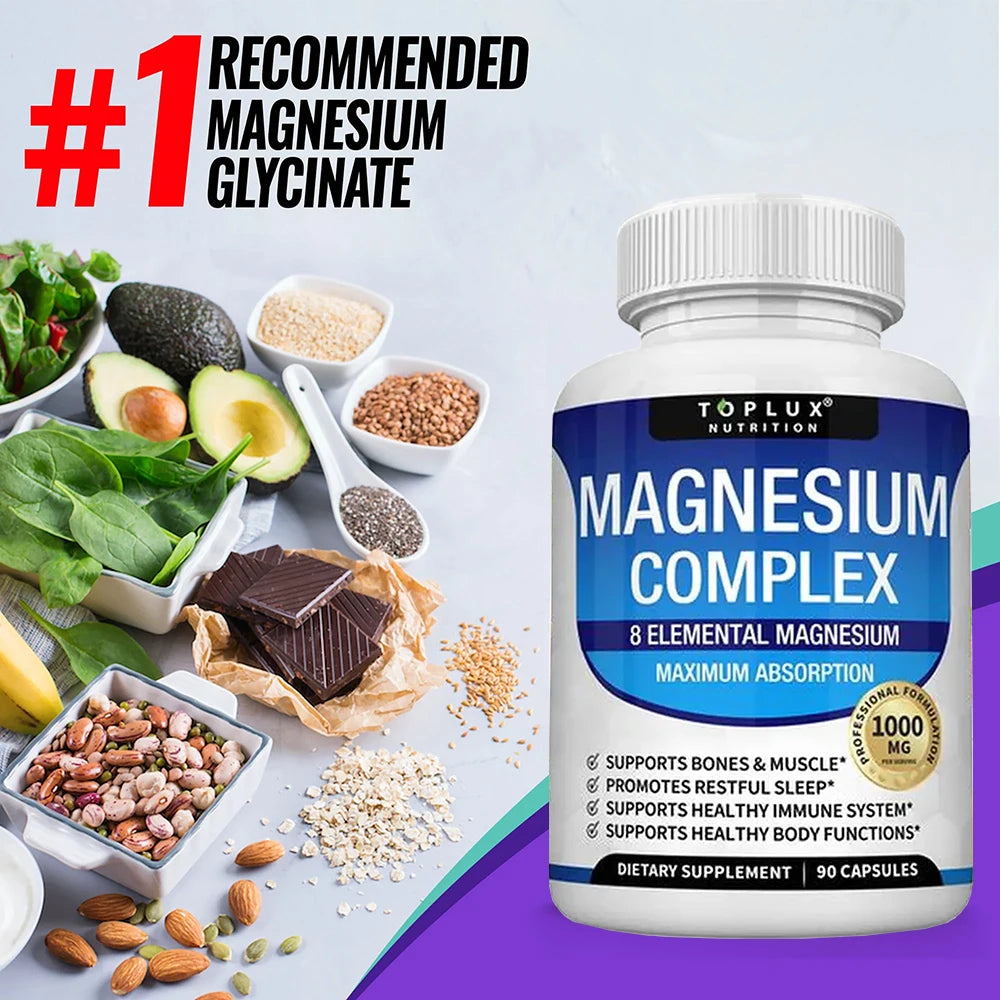 Magnesium Complex Glycinate Citrate Malate Supplement