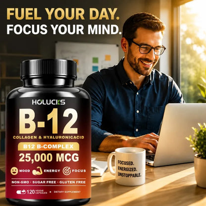 Vitamin B12 Complex Brain Energy Metabolism Support Supplement