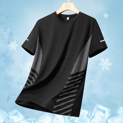 Men's Quick Dry Reflective Running Sports T-Shirt
