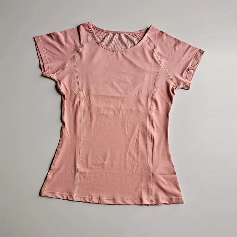 Women's Quick Dry Running Yoga Fitness Sports T-Shirt