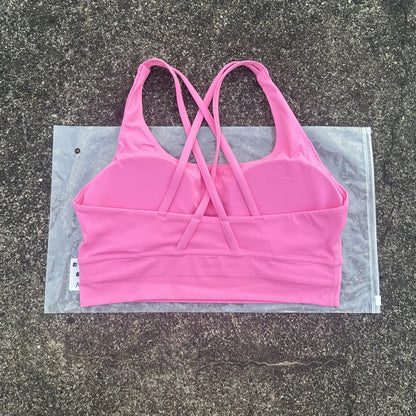 Women's Cross Back High Support Push Up Sports Bra