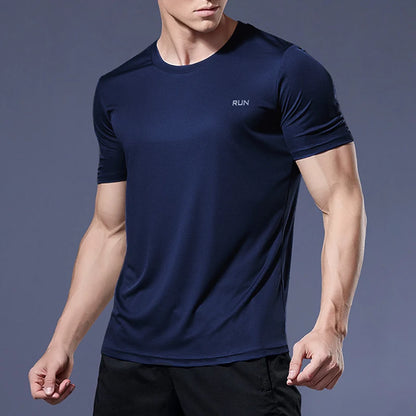 Men's Quick Dry Short Sleeve Running Fitness Shirt