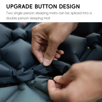 Inflatable Camping Sleeping Pad With Pillow