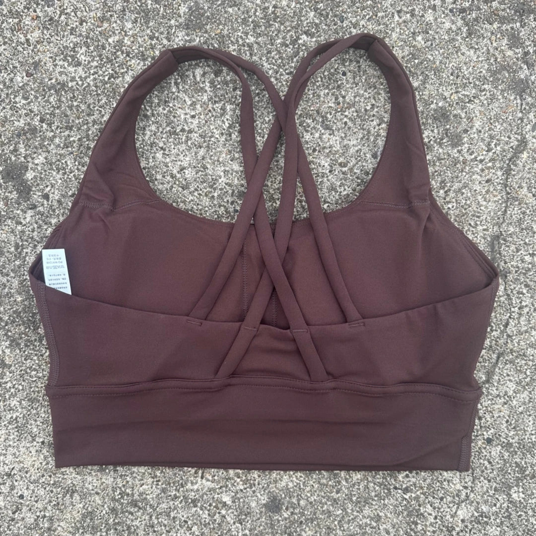 Women's Cross Back High Support Push Up Sports Bra