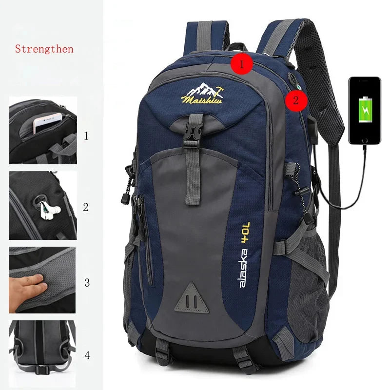 Anti Theft Waterproof Mountaineering Hiking Travel Backpack