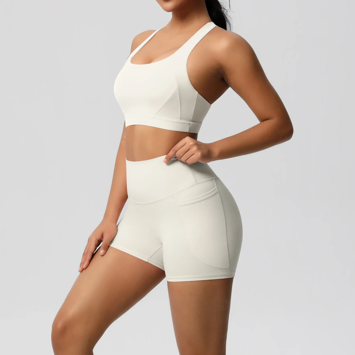 Women's 2-Piece Pocketed Yoga Gym Sportswear Set