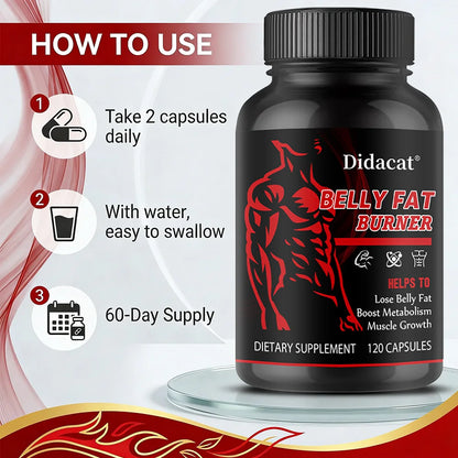 Stimulant-Free Men's Belly Fat Burner Capsules