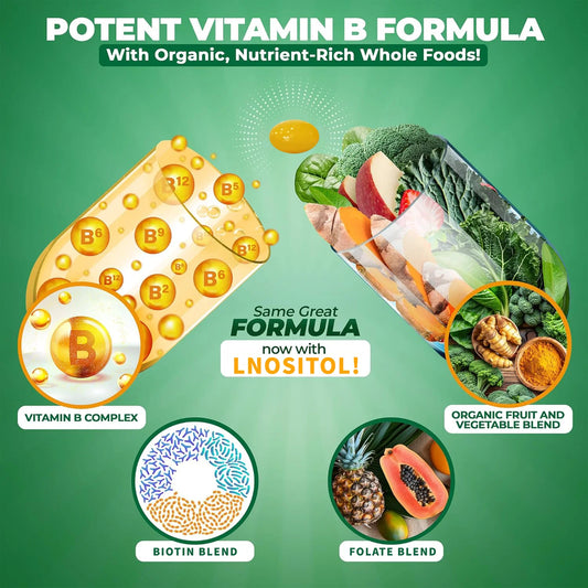 Vitamin B Complex With Vitamin C Choline Inositol Supplement