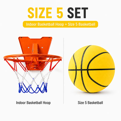 Silent Indoor Basketball Hoop Set Foam Training Ball