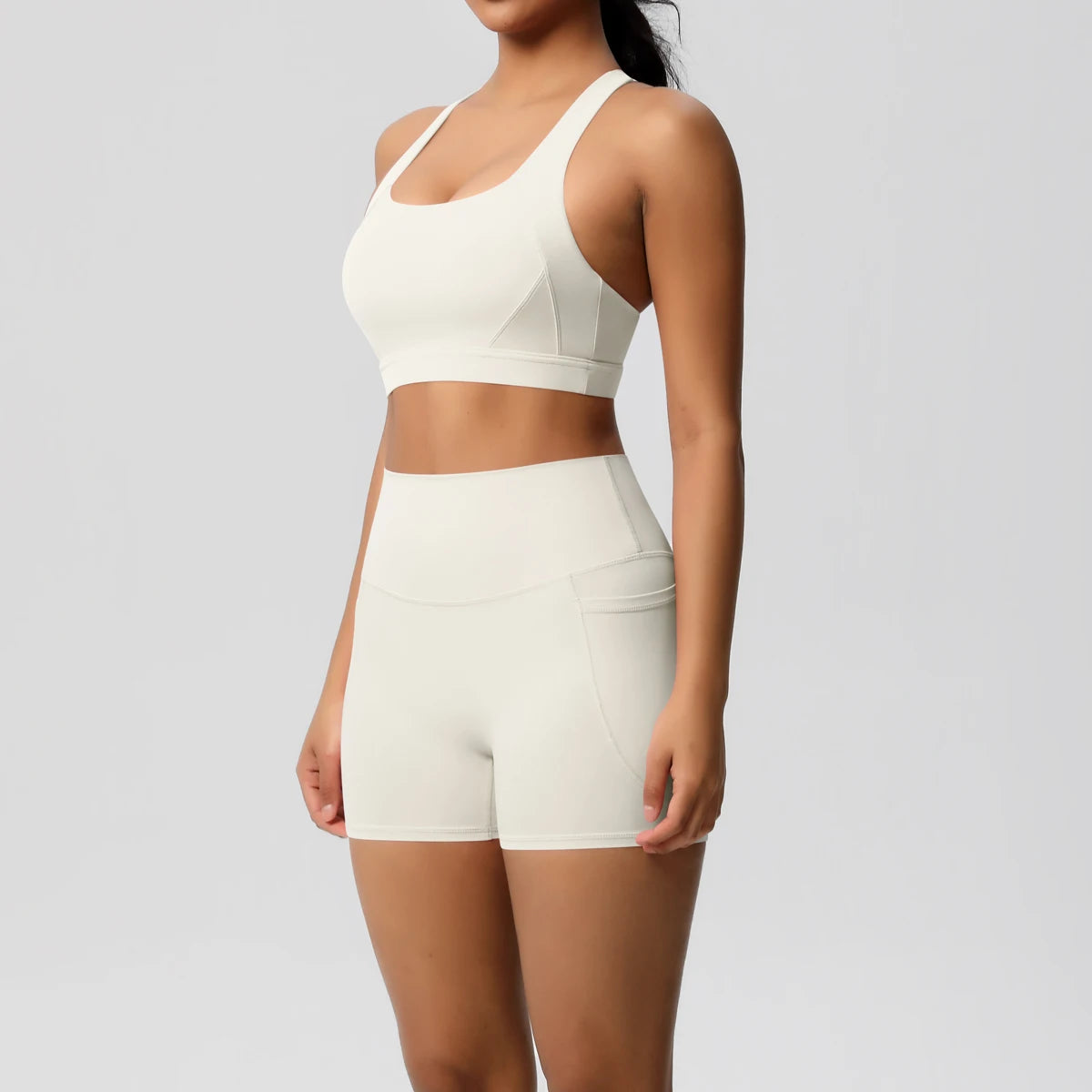 Women's 2-Piece Pocketed Yoga Gym Sportswear Set