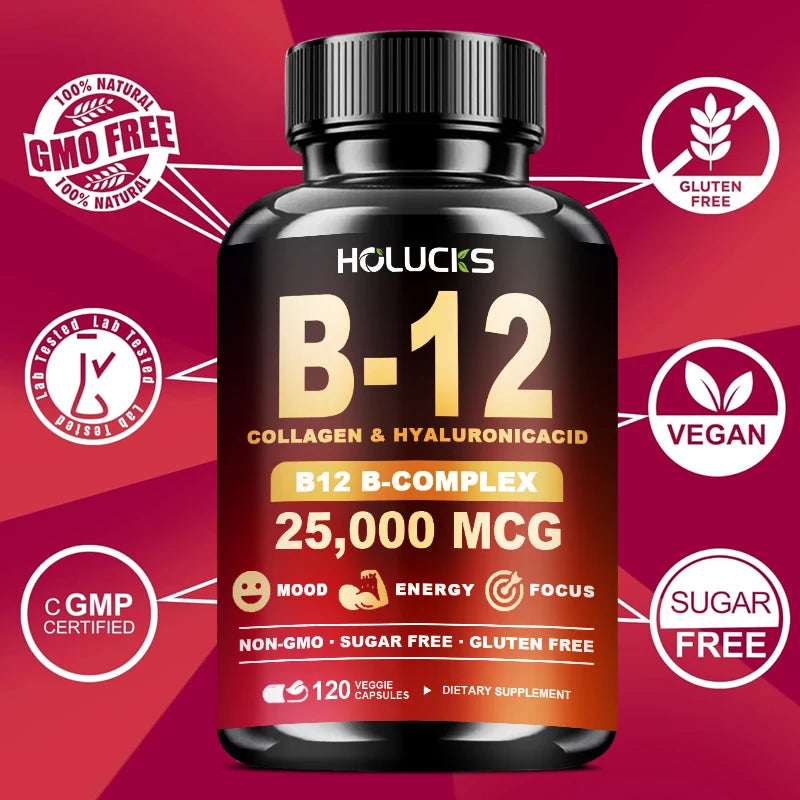 Vitamin B12 Complex Brain Energy Metabolism Support Supplement