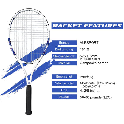T800 18K Carbon Fiber Tennis Racket